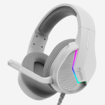 HEADSET GAMER MARVO, RGB, USB, DRIVERS DE 50MM, WHITE, H8618 WH