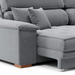 Sofá 3 Lugares Retrátil e Reclinável Lupin Linho Cinza 214 cm - Imagem 8