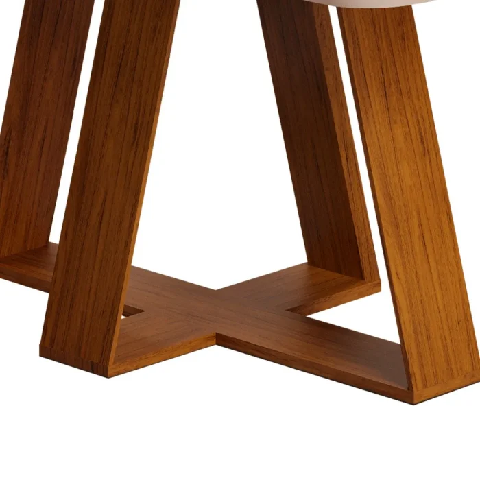 Mesa de Jantar Retangular Tampo Sem Vidro 170x90 DJ Móveis Kiara - Imagem 4