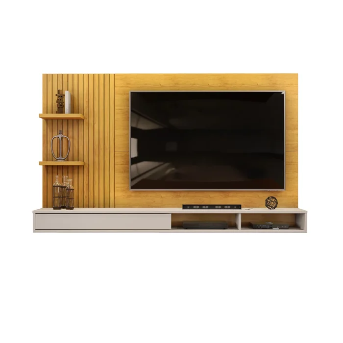Painel para TV Ripado com Nichos - Modelo Bento - Imagem 3