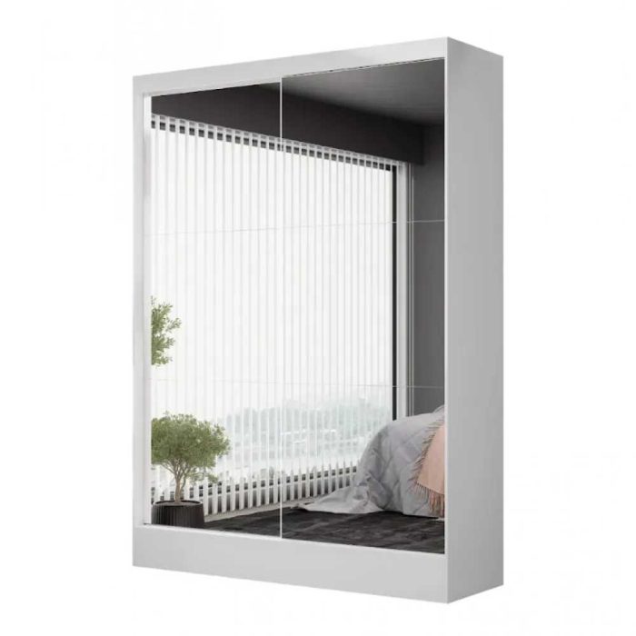 Guarda-Roupa Belem Premium 2 Portas de Correr 2 Gavetas com Espelho - Imagem 6