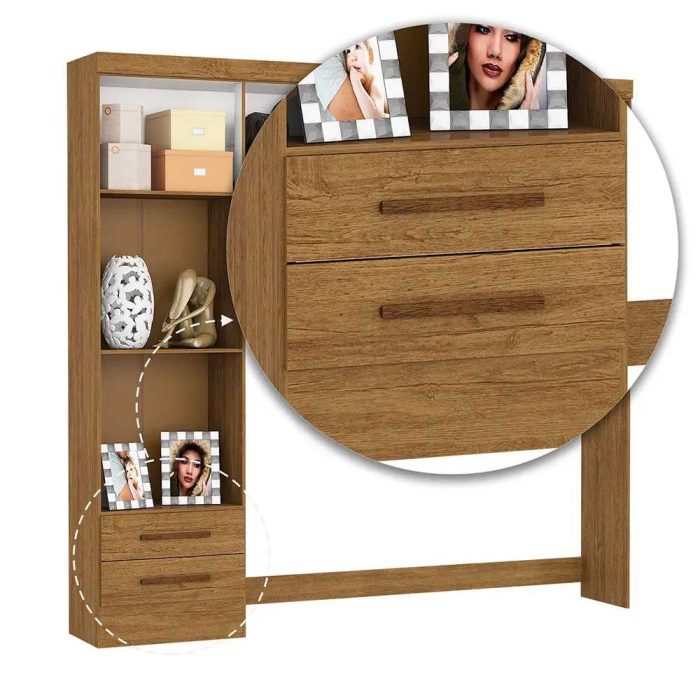 Guarda Roupa Modulado Paris 5 Portas 2 Gavetas - Imagem 5