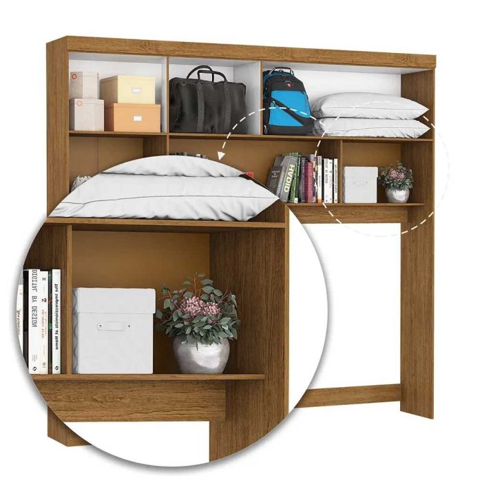 Guarda Roupa Modulado Paris 5 Portas 2 Gavetas - Imagem 4