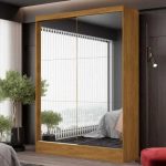 Guarda-Roupa Belem Premium 2 Portas de Correr 2 Gavetas com Espelho