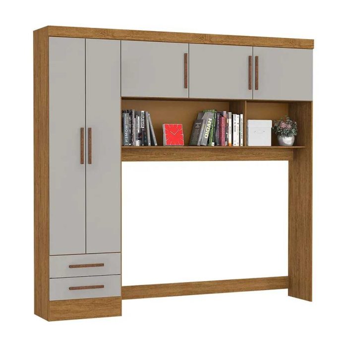 Guarda Roupa Modulado Paris 5 Portas 2 Gavetas - Imagem 3