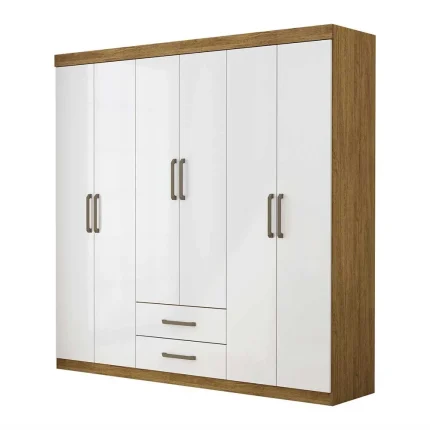 Guarda-Roupa-Infantil-Elissa-6-Portas-Cinamomo-Branco-Carioca-Moveis