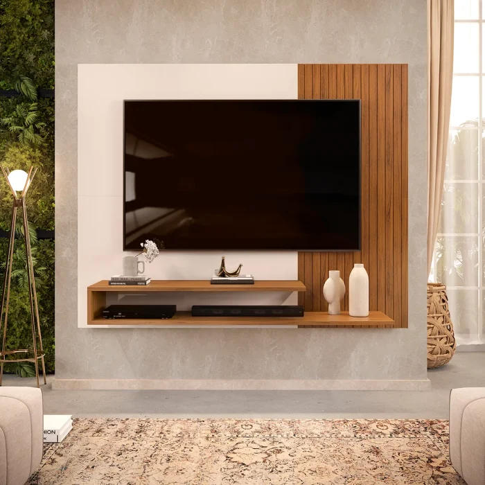 Painel-para-TV-ate-50-Polegadas-Ripado-com-Nichos-DJ-Moveis-Nando-Off-White-Freijo