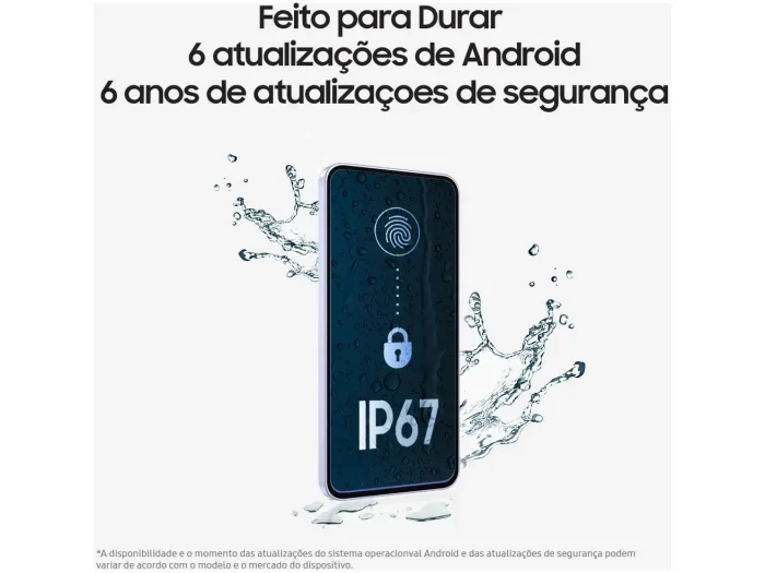 Smartphone Samsung Galaxy A56 128GB 5G 8GB RAM Verde 6,7" Câm. Tripla + Selfie 12MP - Imagem 2