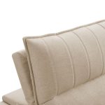 Sofá Retrátil Reclinável 3 Lugares Sala De Estar 210cm Hilst F04 Linho Bege - Lyam Decor - Imagem 6