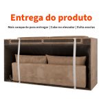 Sofá 2 Lugares Retrátil Lubeck Suede Bege 140 cm - Imagem 5