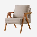 Poltrona Mona Luxo - Linho Bege