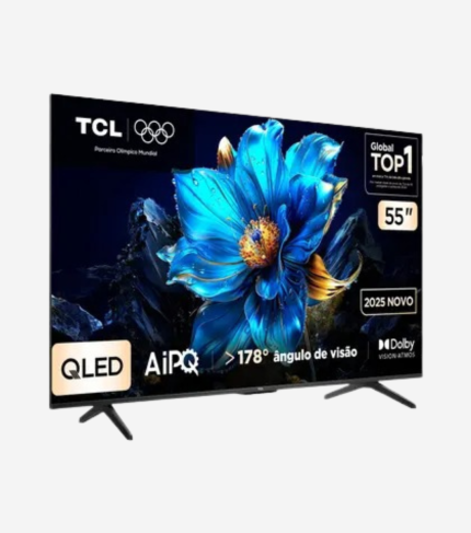 Smart TV 55" TCL 4K UHD QLED 55P7K Google TV AiPQ Google Assistente 3 HDMI 1 USB