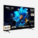 Smart TV 65" TCL 4K UHD QLED 65P7K Google TV AiPQ Google Assistente 3 HDMI 1 USB