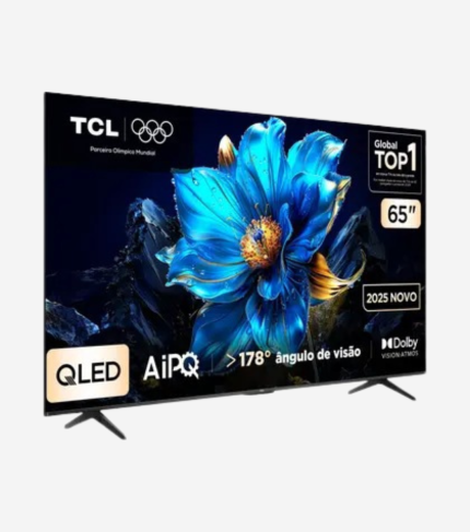 Smart TV 65" TCL 4K UHD QLED 65P7K Google TV AiPQ Google Assistente 3 HDMI 1 USB