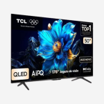 Smart TV 50" TCL 4K UHD QLED 50P7K Google TV AiPQ Google Assistente 3 HDMI