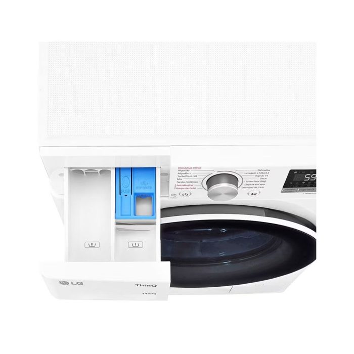 Lava e Seca LG Smart VC4 14kg Branca com Inteligência Artificial AIDD (CV5014WC4) - Imagem 2