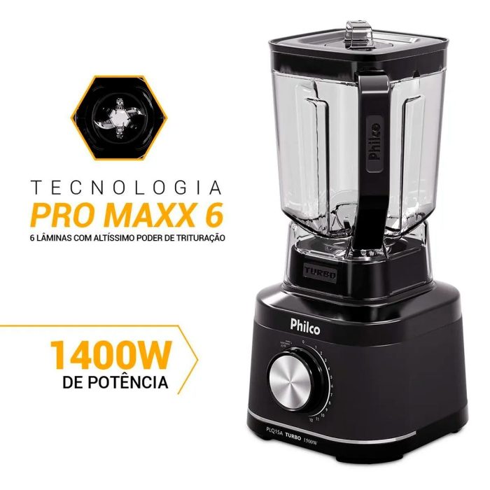 Liquidificador Philco 1500W 12 velocidades 3,1L PLQ15A - Philco - Imagem 2