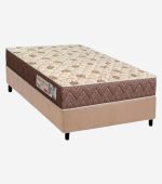 Cama Box Solteiro: Colchão Espuma D33 Orthoflex Comfortpedic + Base Crc Suede Clean (88x188)