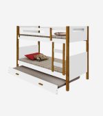 Treliche Infantil Montessoriana Solteiro Heloisa - Branca E Mel Branco