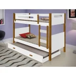 Treliche Infantil Montessoriana Solteiro Heloisa - Branca E Mel Branco - Imagem 2