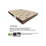 Cama Box Solteiro: Colchão Espuma D33 Orthoflex Comfortpedic + Base Crc Suede Clean (88x188) - Imagem 2