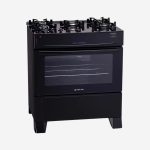 Fogão Atlas 5 Bocas Mônaco Top Glass com Mesa de Vidro e Acendimento Automático Bivolt – Preto